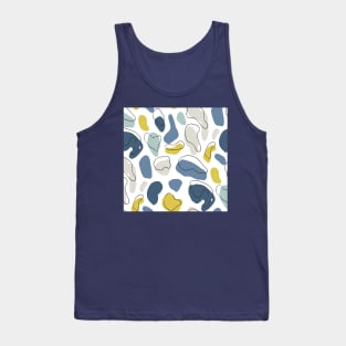 Ocean Solid Color Pebbles Tank Top